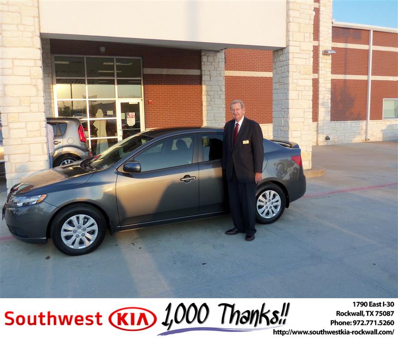 Congratulations to Billy Rice on the 2013 KIA Forte Flickr