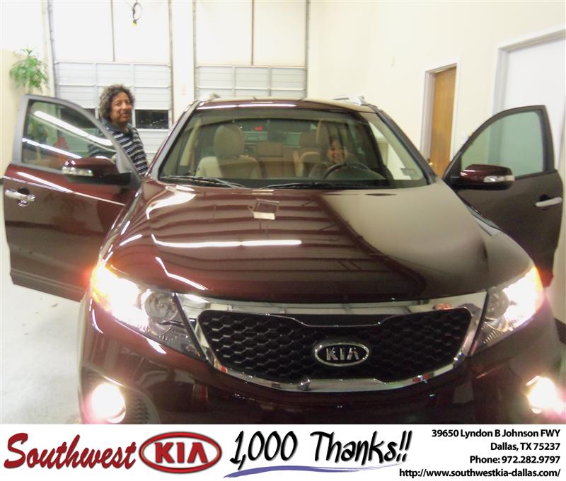 Southwest Kia of Dallas would like to wish a Happy Birthday to Maria